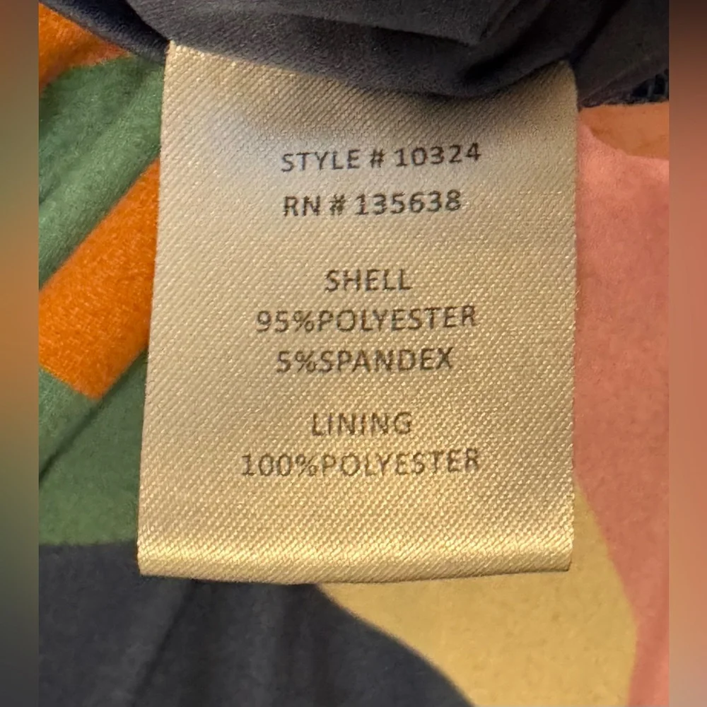 Hutch Anthropologie Long Sleeve Faux Wrap Abstract Dress Stretch Size 3XL - Picture 8 of 9